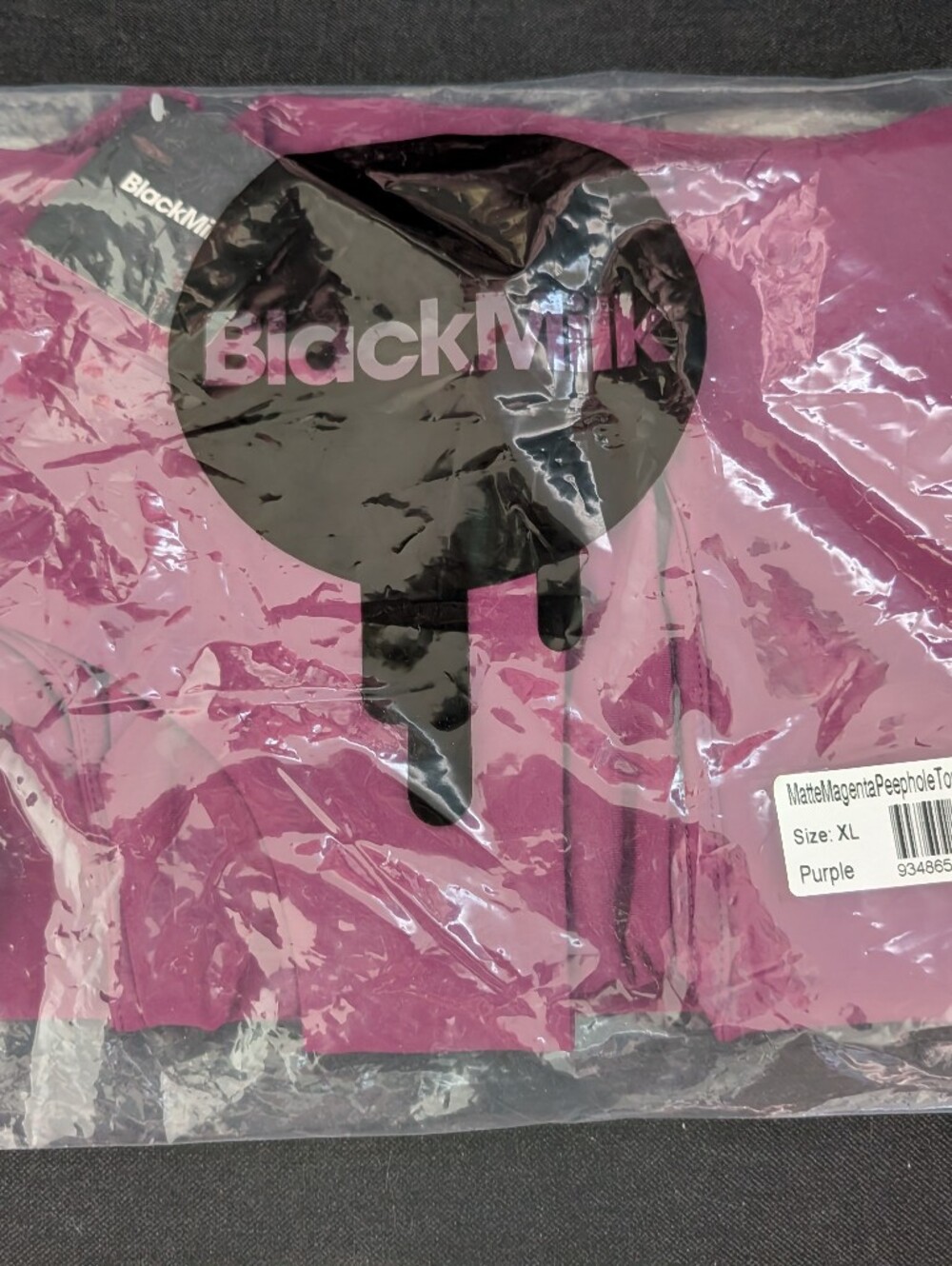 Black Milk Magenta Peephole Top XL, NIP